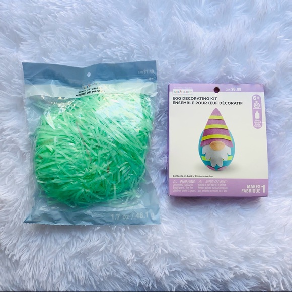 Gnome Egg Decorating Kit & Easter Grass Bag - Picture 1 of 7